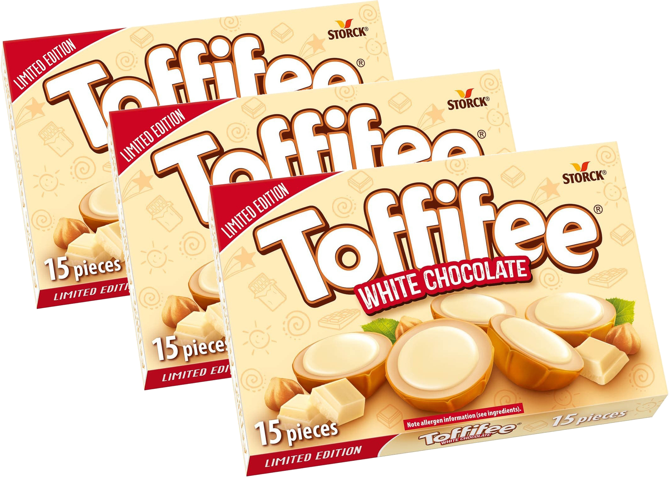 Toffifee White Chocolate Suklaatoffee 125 G 3 Pack Verkkokauppa