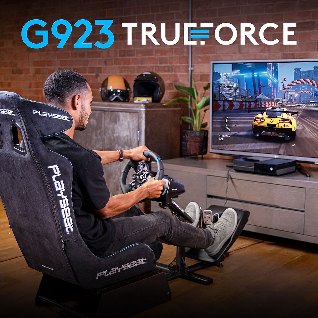 Logitech G923 TRUEFORCE Racing Wheel Rattiohjain Ja Polkimet Xbox PC