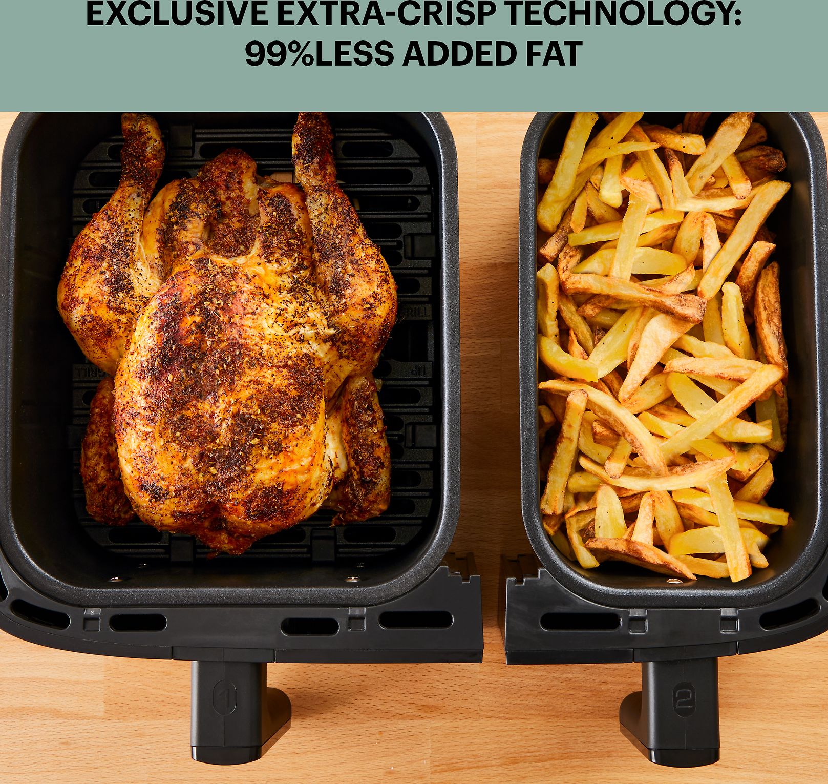 OBH Nordica Dual Easy Fry Grill Airfryer 8 3 L Verkkokauppa