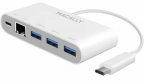 Macally USB-C to USB A/USB-C hub with Ethernet -adapteri