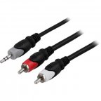 Fuj:tech 2 x RCA uros - 3,5 mm uros -kaapeli, 10 m
