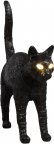 Seletti Jobby The Cat Black -LED pöytävalaisin, musta, ladattava +postitus kaupan päälle