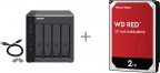QNAP TR-004 RAID -laajennusyksikkö + 4 kpl WD Red 2 Tt