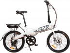 GZR Pedelec Plus -sähköpyörä taittuvalla rungolla, valkoinen, 20"