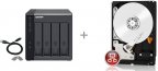 QNAP TR-004 RAID -laajennusyksikkö + 4 kpl WD Red 2 Tt