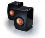 KEF LS50 -jalustakaiutinpari, pianomusta