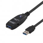 Deltaco Prime -aktiivinen USB 3.0 -jatkokaapeli, 5 m
