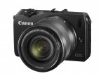 Canon EOS M mikrojärjestelmäkamera, musta + EF-M 18-55 IS STM objektiivi