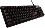 Logitech G413 -pelinäppäimistö, Romer-G -kytkimet, punaiset-ledit, musta