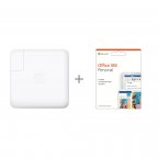 Apple 87 W USB-C-virtalähde, MNF82 + Office 365 Personal (12 kk lisenssi)
