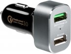 Fuj:tech DualPower Quick Charge 3.0 USB-autolaturi