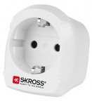 SKROSS matka-adapteri EUR->UK, maadoitettu