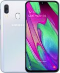 Samsung Galaxy A40 -Android-puhelin Dual-SIM 64 Gt, valkoinen