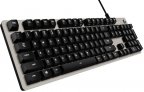 Logitech G413 -pelinäppäimistö, Romer-G –kytkimet, valkoiset-ledit, hopea