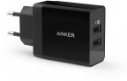 Anker USB -verkkovirtalaturi 2 x USB, 4.8 A, musta
