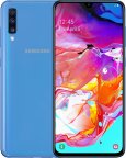 Samsung Galaxy A70 -Android-puhelin 128 Gt Dual-SIM, sininen