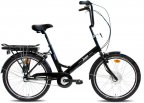Helkama e-jopo -sähköpyörä, musta, 24"