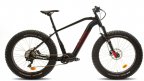 Helkama FE11S -sähköfatbike, musta/punainen, 17"