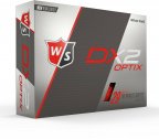 Wilson DX2 Optix -golfpallo, punainen, 12 kpl