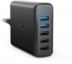 Anker PowerPort Speed 5 x USB, Quick Charge 3.0 -verkkovirtalaturi, musta