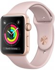 Apple Watch Series 3 (GPS) kulta 42 mm, hietaroosa urheiluranneke, MQL22