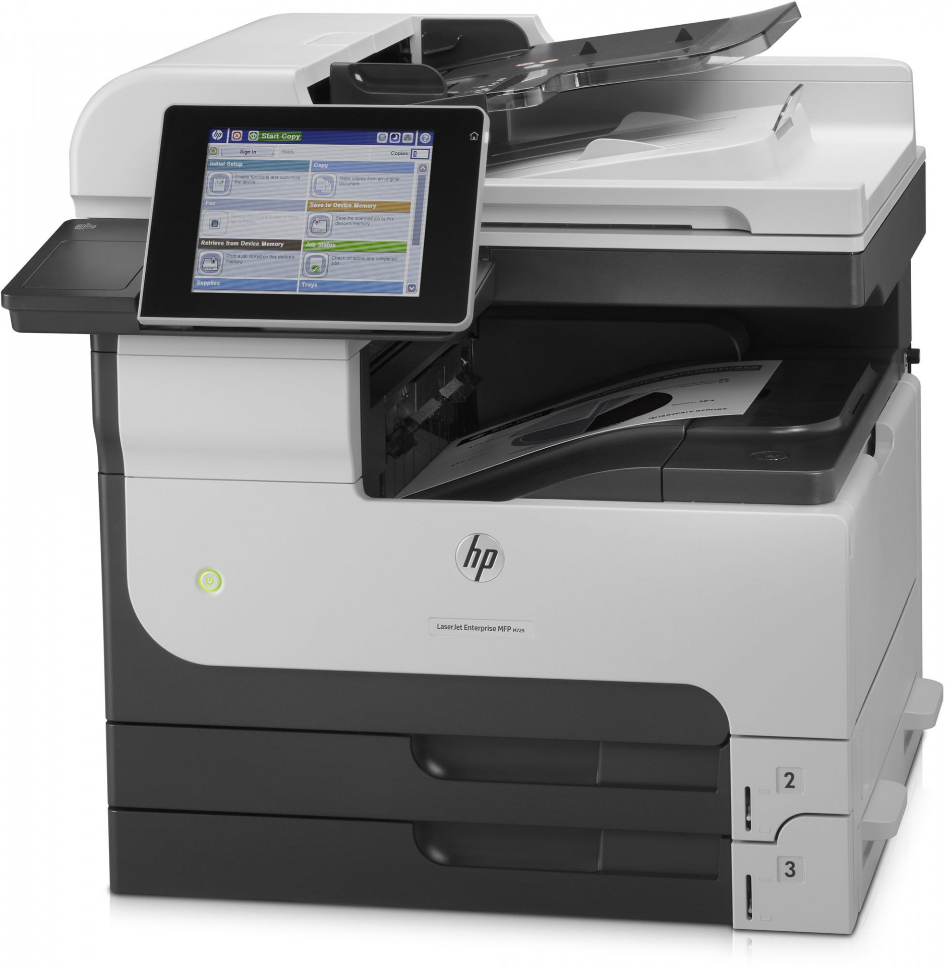 Не работает hp laserjet enterprise mfp m725 закройте левую дверцу