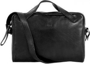 LUMI Hilma Solid Laptop Bag -tietokonelaukku, musta