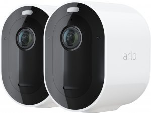 Arlo Pro 4 Spotlight -valvontakamera, 2K QHD, 2 kpl, valkoinen