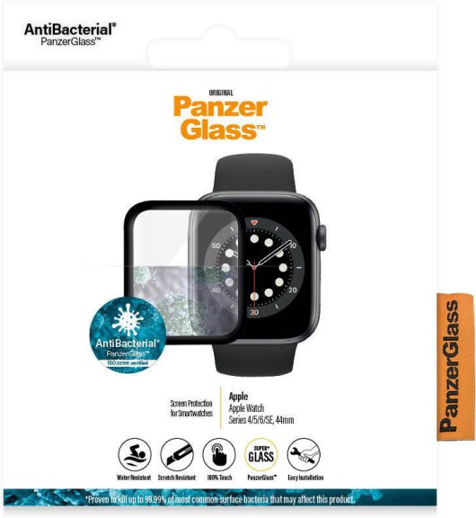 PanzerGlass -panssarilasi Apple Watch 4 / 5 / 6 / SE, 44 mm, musta – Apple  Watch -yhteensopivat – Lasikalvot – Kellotarvikkeet – Kellot –  Verkkokauppa.com