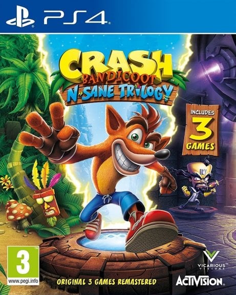 Crash Bandicoot - N. Sane Trilogy -peli, PS4