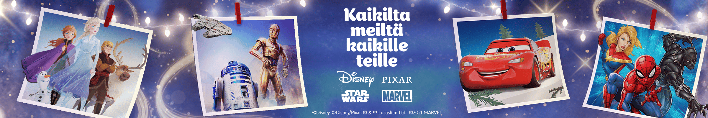 Disney, Disney Pixar, Star Wars, Frozen