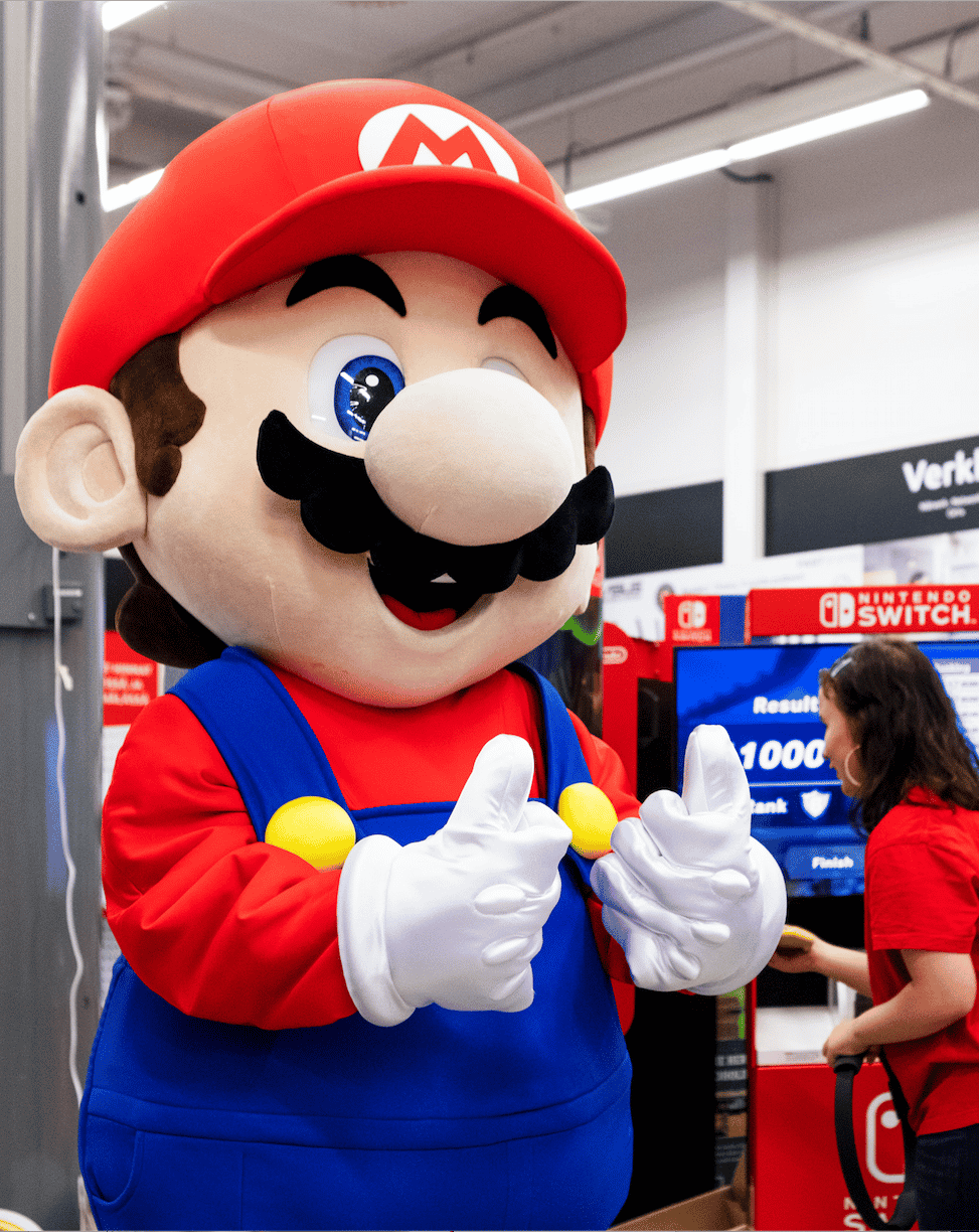 Super Mario myymälässä