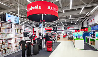 Oulun myymälän asiakaspalvelupiste