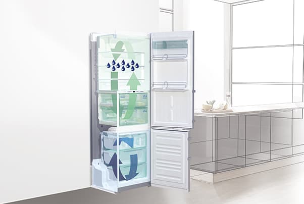 DuoCooling-ominaisuus jääkaappipakastimessa