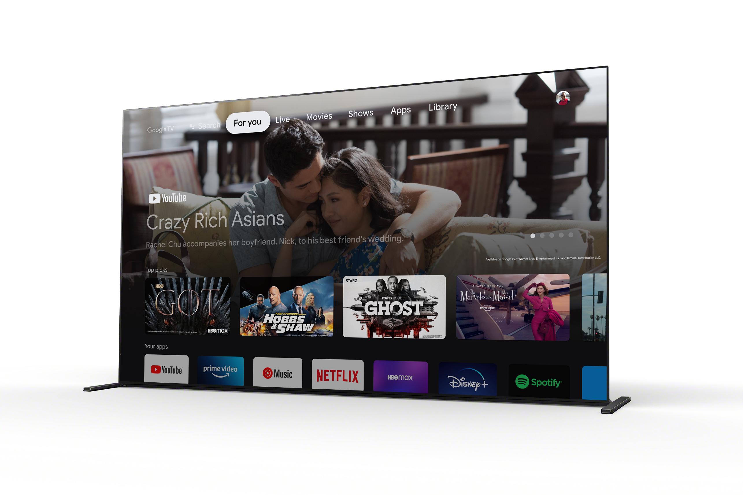 Google TV:n valikoima