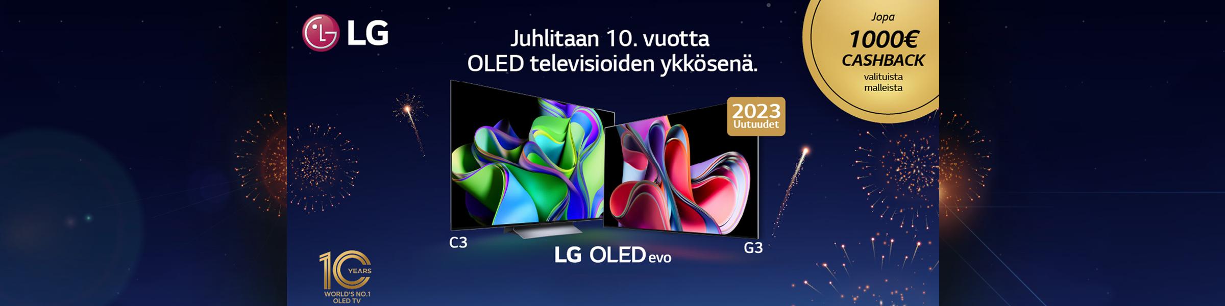 Osta nyt valikoitu LG OLED -televisio, kirjoita arvio niin saat jopa 1000 euroa hyvitystä