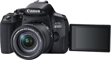 Canon EOS 850D -järjestelmäkamera, musta + 18-55 IS STM, kuva 2