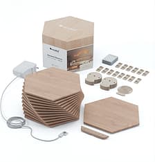 Nanoleaf Elements Wood Look Hexagons Starter Kit -aloituspakkaus, 13 panelin pakkaus