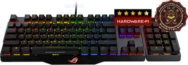 Asus ROG Claymore -pelinäppäimistö, Red Cherry MX RGB –kytkimet