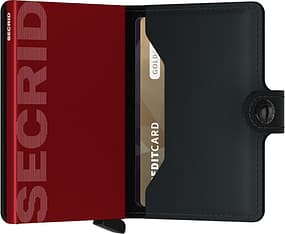Secrid Matte Miniwallet -lompakko, musta/punainen, kuva 2