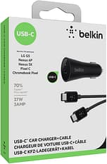 Belkin USB-C -autolaturi 12V, musta, 3 A, 27W