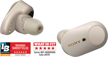 Sony WF-1000XM3 -Bluetooth-vastamelukuulokkeet, hopea