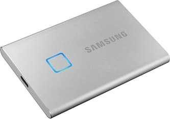 Samsung T7 Touch -ulkoinen SSD-levy, 2 Tt, hopea, kuva 11