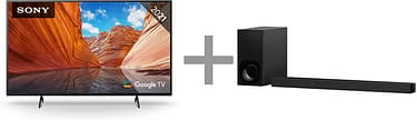 Sony KD-75X81J 75" 4K Ultra HD LED Google TV + HT-ZF9 3.1 Dolby Atmos Soundbar -tuotepaketti