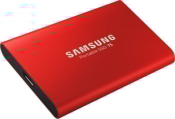 Samsung SSD T5 ulkoinen SSD-levy 1 Tt, punainen