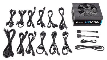 Corsair HX1000i, 80 PLUS Platinum -ATX-virtalähde, 1000 W, kuva 4