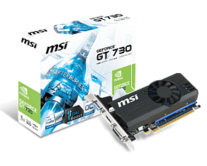 MSI N730K-1GD5LP/OC GeForce GT 730 1024 Mt -näytönohjain PCI-e-väylään