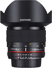 Samyang 14mm f/2.8 IF ED UMC Aspherical käsitarkenteinen laajakulmaobjektiivi, Canon