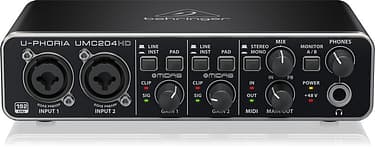 Behringer U-Phoria UMC204HD -äänikortti USB-väylään, kuva 2