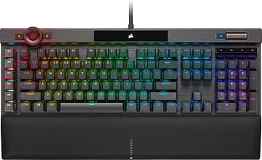 Corsair K100 RGB -pelinäppäimistö, Cherry MX Speed –kytkimet, musta, kuva 2